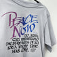 1989 Vintage Peace Now Victor S Hugo Tee Shirt 1980s