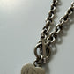 1980s Vintage Faux Tiffany & Co. Sterling Chain with Initialed Heart Charm
