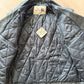 1980s Vintage Black Leather Quilted Motorcycle Jacket by Sea Dream