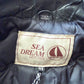 1980s Vintage Black Leather Quilted Motorcycle Jacket by Sea Dream