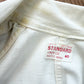 1950s Worked In, Thrashed, White Muted Striped Reverse Herringbone Painter's Cotton Coveralls