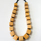 1980s Vintage Wooden Cube Blocks Necklace