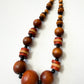 1970s Vintage Wooden Beaded Necklace