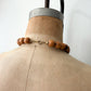 1970s Vintage Wooden Beaded Necklace