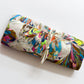 1960s Vintage Psychedelic Marbled Mod Makeup Carryall Bag
