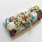 1960s Vintage Psychedelic Marbled Mod Makeup Carryall Bag