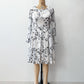 1960s Vintage Tulip Sleeve Mod Floral Dress