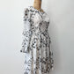 1960s Vintage Tulip Sleeve Mod Floral Dress