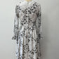 1960s Vintage Tulip Sleeve Mod Floral Dress