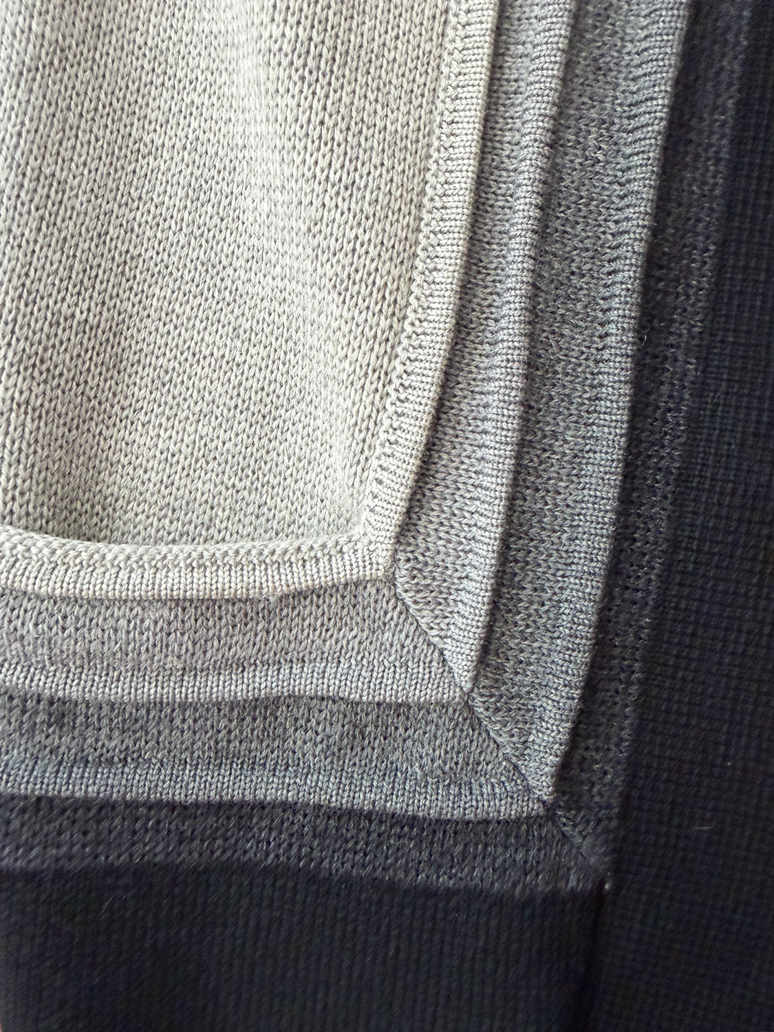 1950s Vintage Italian Knit Grayscale Cardigan Sweater by Damon