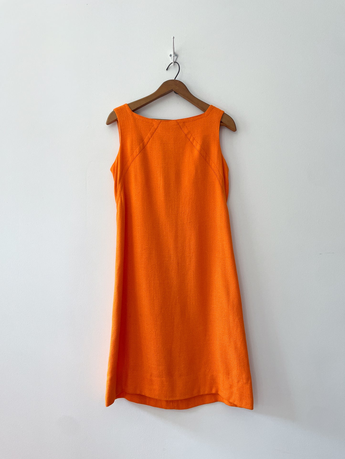 1960s Vintage Mod Orange Dress & Jacket Set