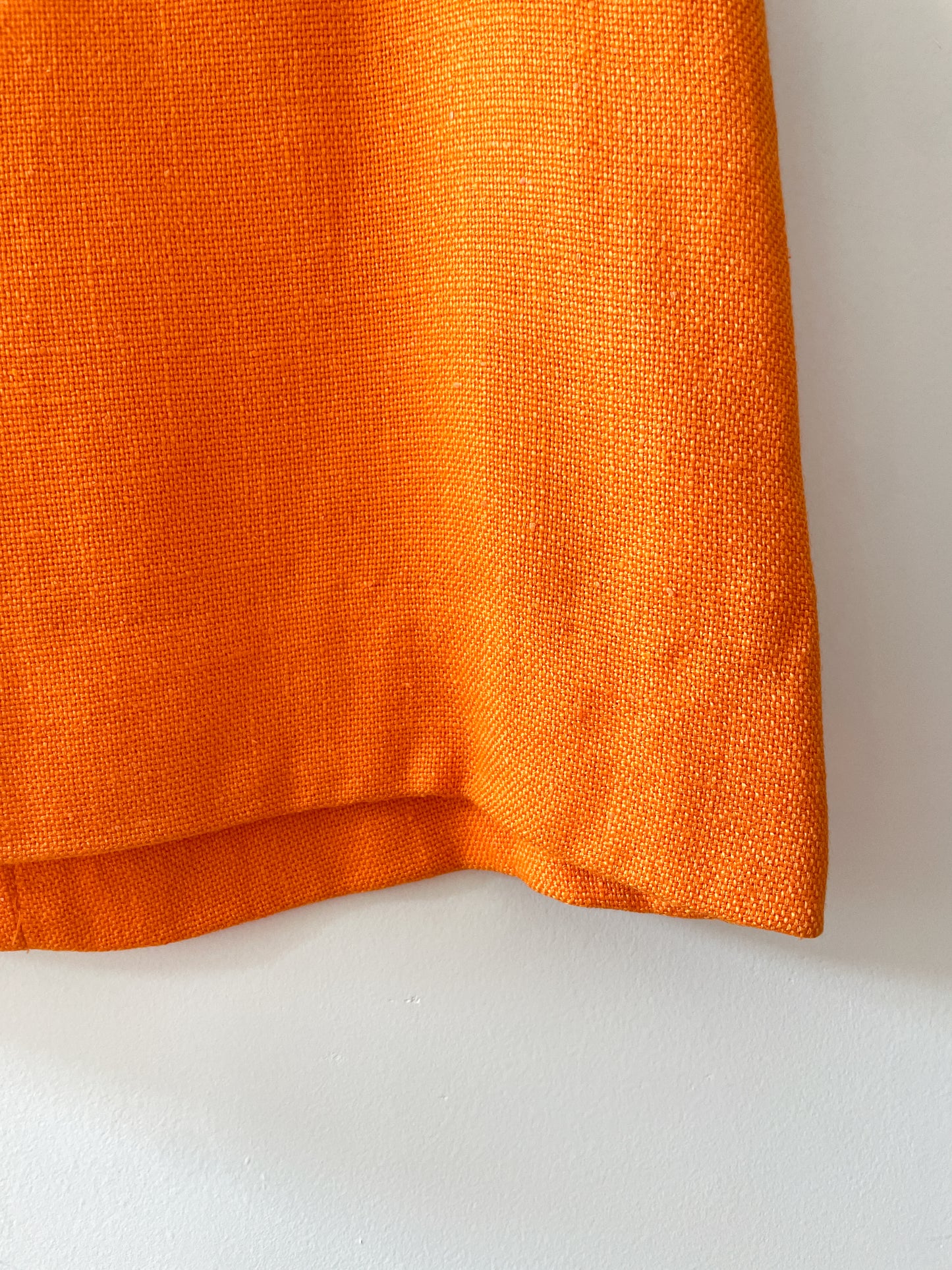 1960s Vintage Mod Orange Dress & Jacket Set