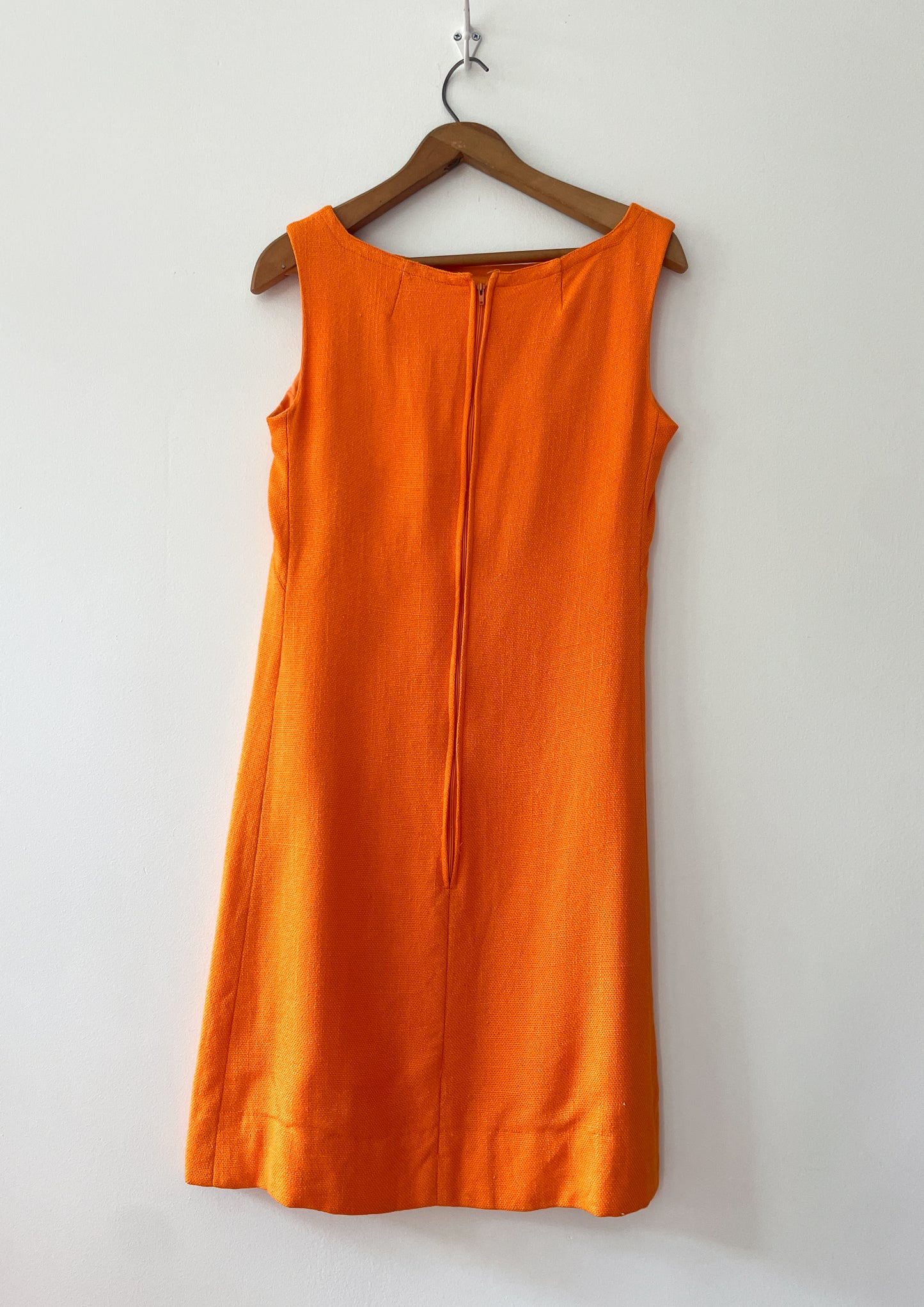 1960s Vintage Mod Orange Dress & Jacket Set