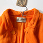 1960s Vintage Mod Orange Dress & Jacket Set
