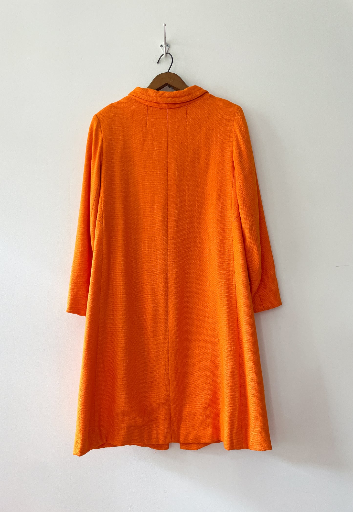 1960s Vintage Mod Orange Dress & Jacket Set