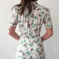 1940s Vintage Pineapple Novelty Print Rayon Day Dress