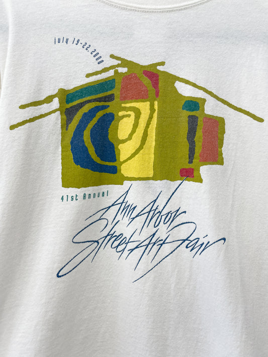 2000 Vintage Ann Arbor Street Art Fair Tee Shirt 2000s Y2K