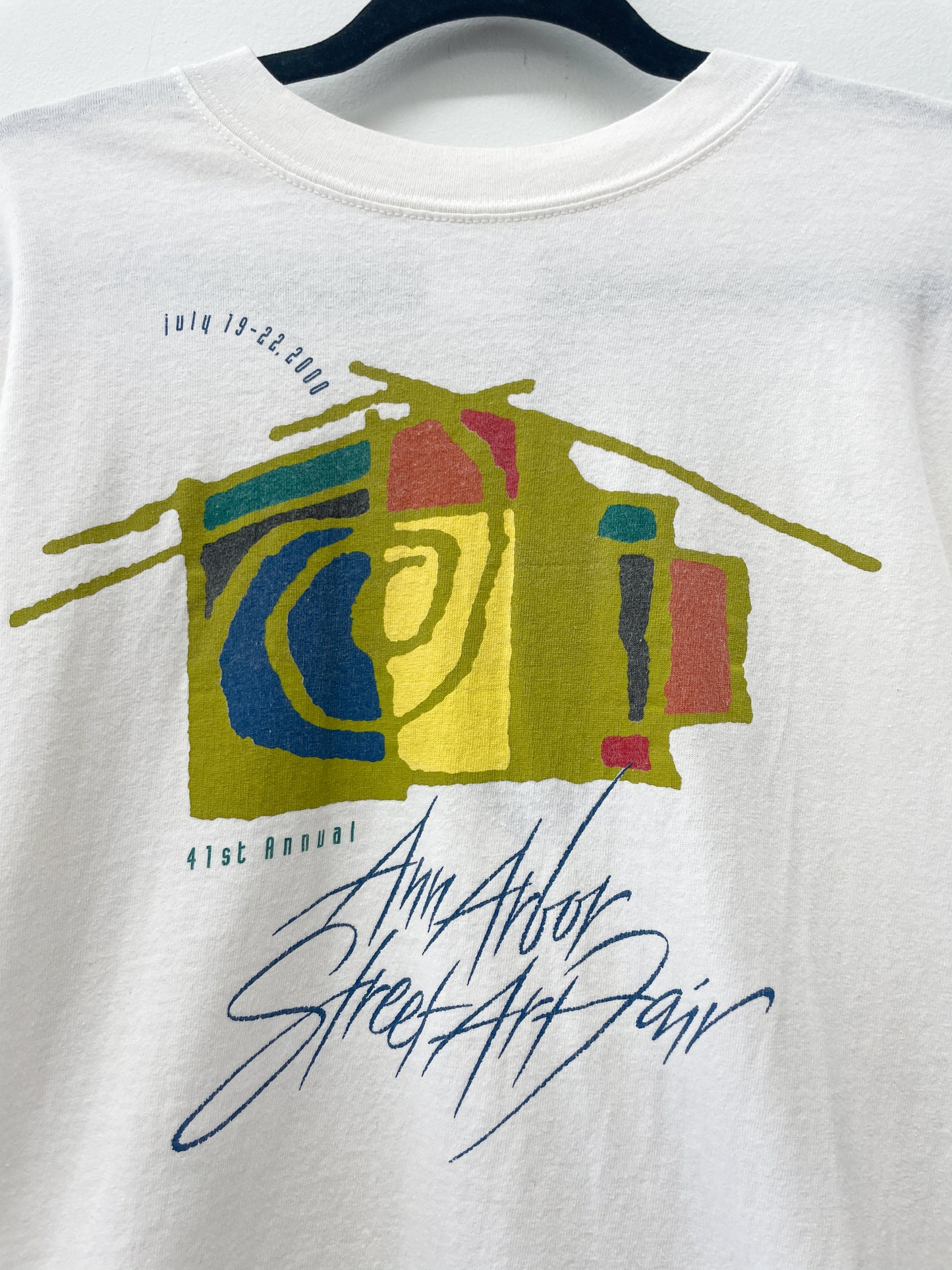 2000 Vintage Ann Arbor Street Art Fair Tee Shirt 2000s Y2K