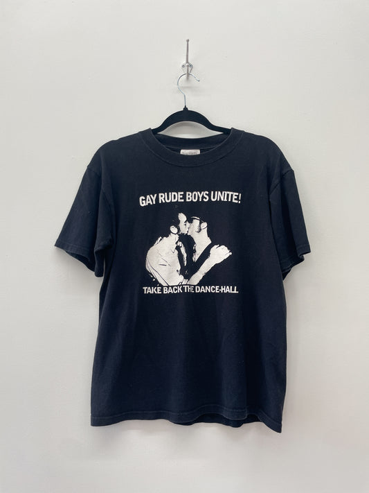 1999 Vintage Leftover Crack "Gay Rude Boys Unite!" Tee Shirt 1990s
