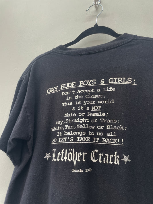 1999 Vintage Leftover Crack "Gay Rude Boys Unite!" Tee Shirt 1990s