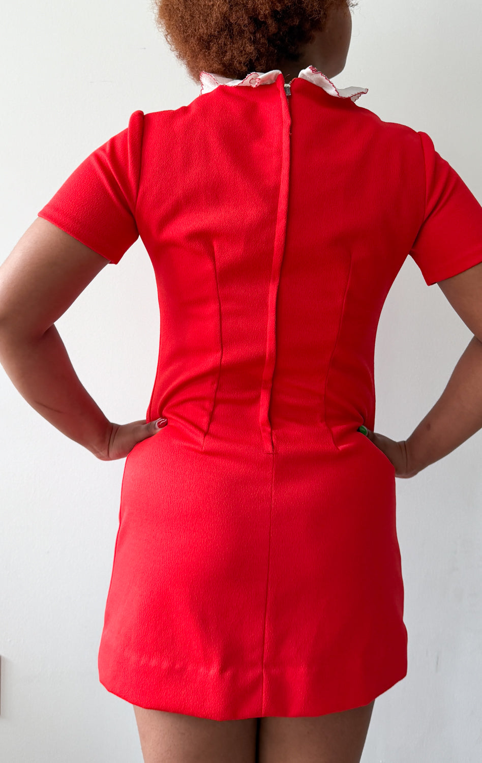 1970s Vintage Red & White Darling Mod Mini Dress – The Getup Vintage