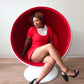1970s Vintage Red & White Darling Mod Mini Dress