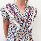 1930s Vintage Sheer Floral Flutter Sleeve Dress by Vanity Fair