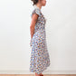 1930s Vintage Sheer Floral Flutter Sleeve Dress by Vanity Fair