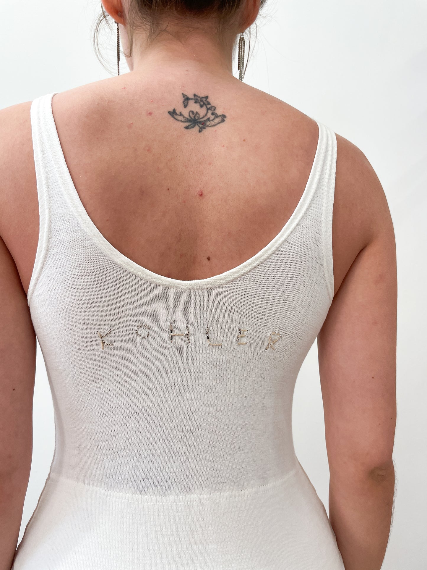 1920s - 1930s Vintage Aldrich & Aldrich Chicago White Cotton Swim Gym Suit