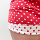 1950s Vintage High Waist Red and White Patterned Pinup Shorts