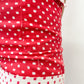 1950s Vintage High Waist Red and White Patterned Pinup Shorts