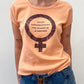 1970s Vintage "Never Underestimate The Power Of A Woman" Feminist Tee Shirt