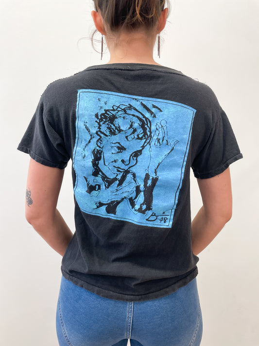 1978 Vintage David Bowie Heroes Original Tour Shirt 1970s