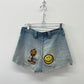 1970s Vintage Hillbilly Patched Up Torn & Frayed Shorts