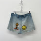 1970s Vintage Hillbilly Patched Up Torn & Frayed Shorts