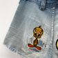 1970s Vintage Hillbilly Patched Up Torn & Frayed Shorts
