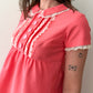 1960s Vintage Bubble Gum Pink Mod Babydoll Dress