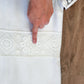 1960s Vintage White Tiered Lace Mini Bride Dress