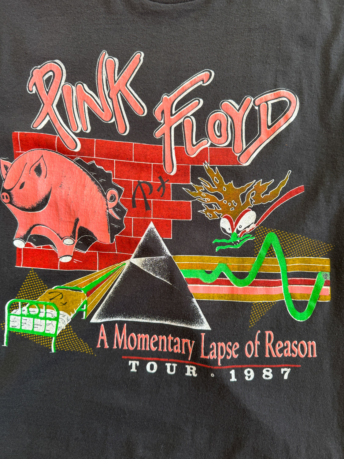 1980s Pink Floyd Momentary Lapse of Reason Concert Tour Tee 1987
