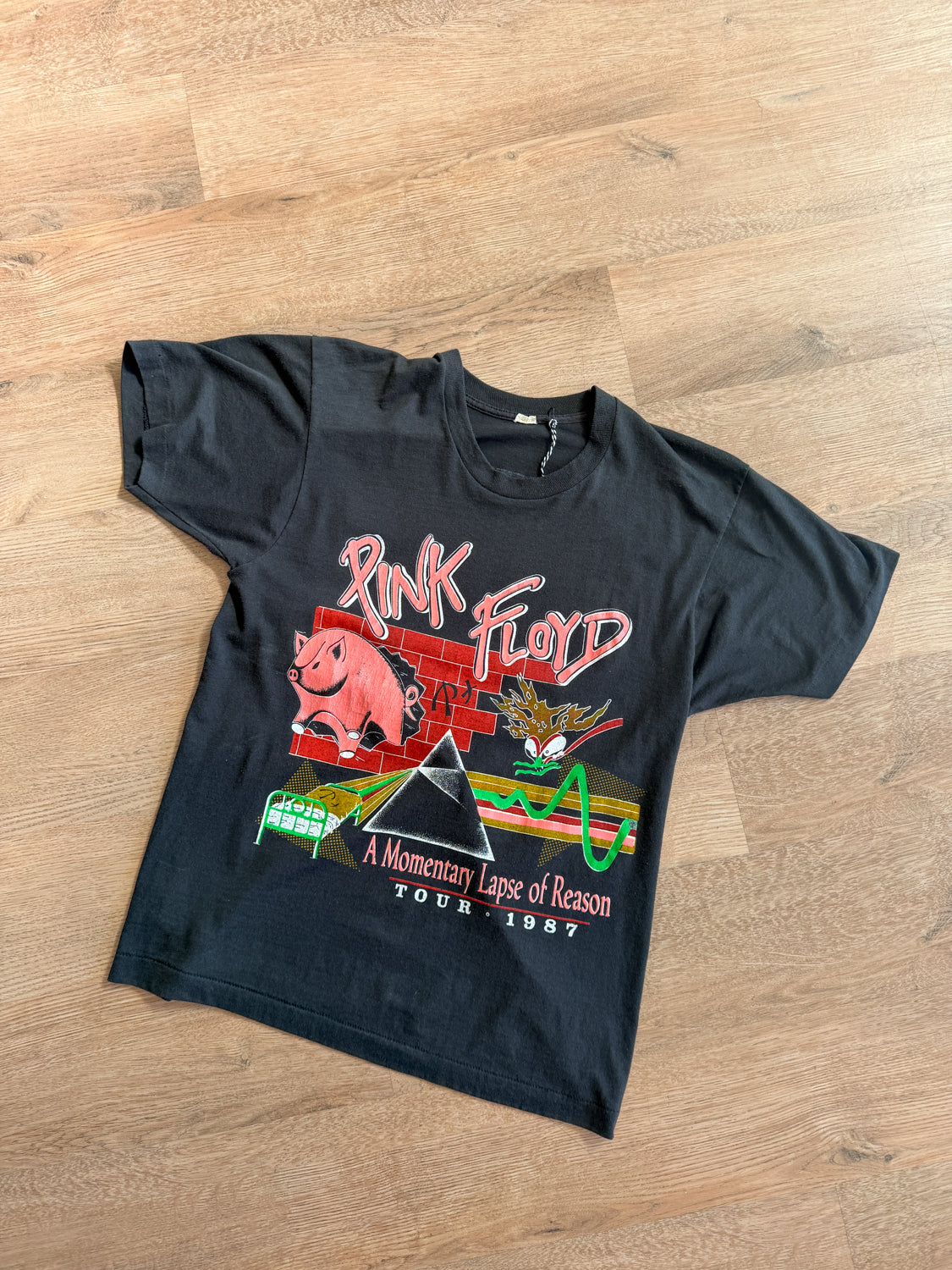 1980s Pink Floyd Momentary Lapse of Reason Concert Tour Tee 1987