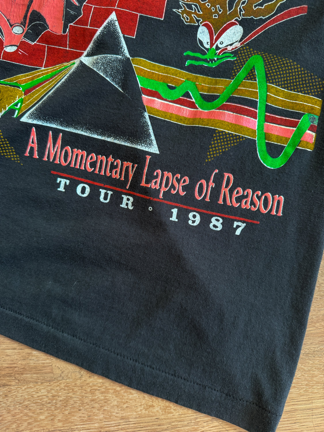 1980s Pink Floyd Momentary Lapse of Reason Concert Tour Tee 1987