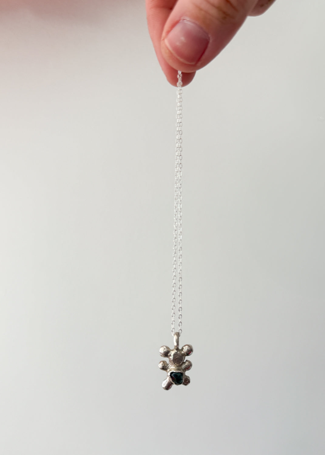Sapphire Lil Monster Necklace | Trinity Barbara