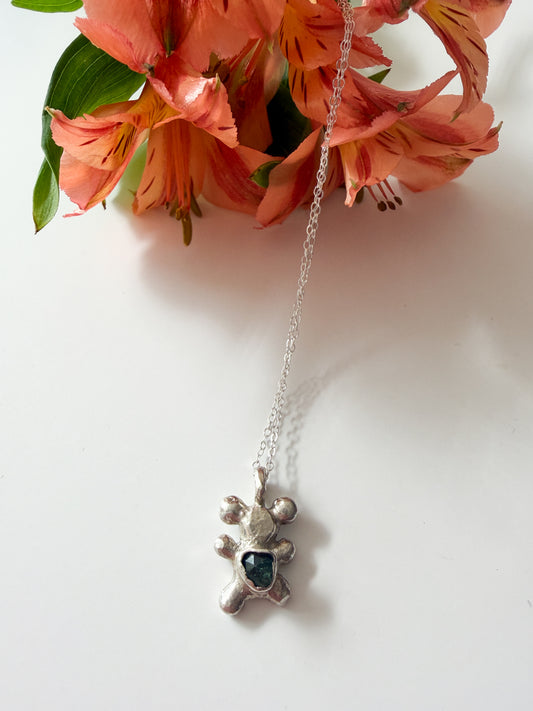 Sapphire Lil Monster Necklace | Trinity Barbara