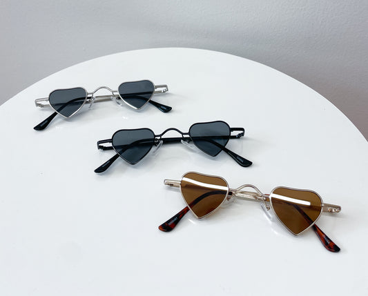 Mini Metal Heart Sunglasses