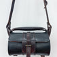1970s Vintage Thick Dark Brown Leather Box Purse