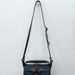 1970s Vintage Thick Dark Brown Leather Box Purse
