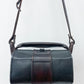 1970s Vintage Thick Dark Brown Leather Box Purse