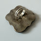 1970s Vintage Signed Kingman Turquoise 4 Stone Cluster Native Made Ring