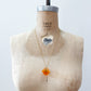 1970s Vintage Yellow & Orange Gems Necklaces