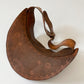 1970s Vintage Tooled Leather Floral Visor